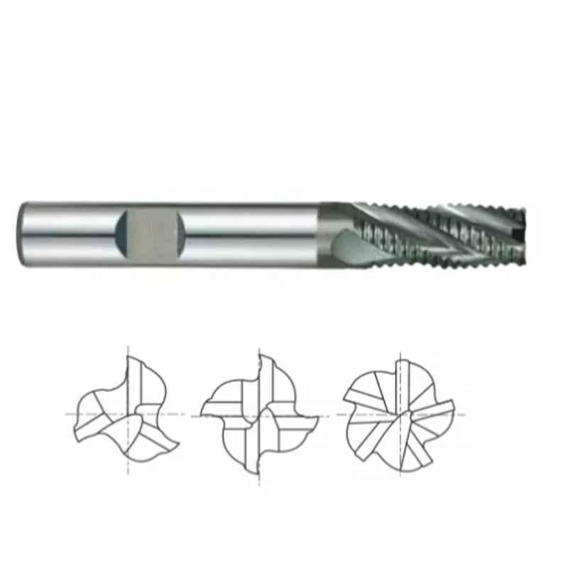 YG-1 K2 Carbide 3 Flutes End Mill, G9A42080, Overall Length: 63 mm