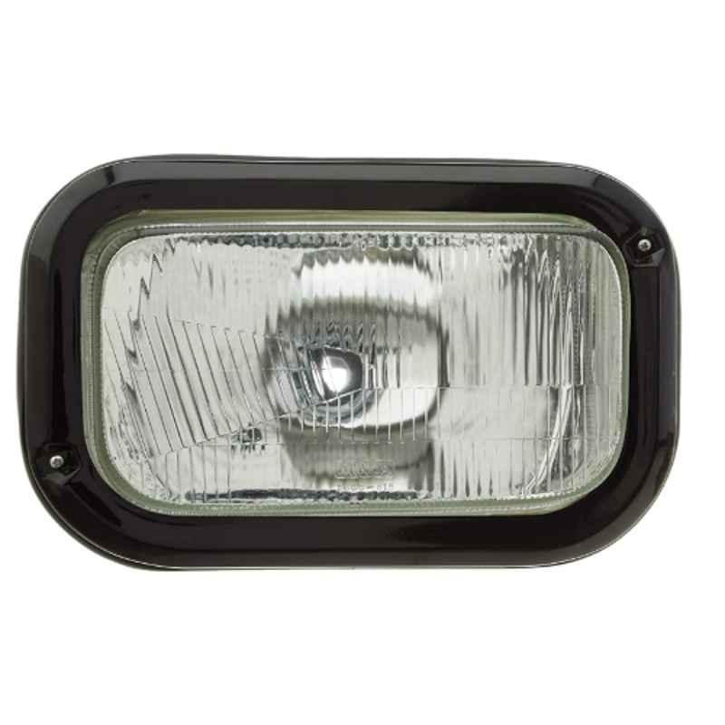 Uno Minda HL-5605M Head Light Assembly with P43 Bulb Holder & Bracket For TATA 2518 HYVA Tipper Dumper