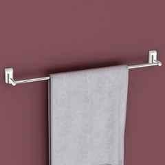 Plantex Pure Brass Towel Rod for Bathroom/Towel Holder/Cloth Hanger for Bathroom/Bathroom Accessories 24 inch Chrome Finish Superb