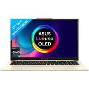 Asus S5504VA-MA954WS VivoBook S 15 2023 Thin & Light Cream White Laptop with Intel EVO H-Series Core i9 13th Gen 13900H 16GB/1TB SSD/Windows 11 Home & 15.6 inch OLED Display, 90NB0ZK4-M00880