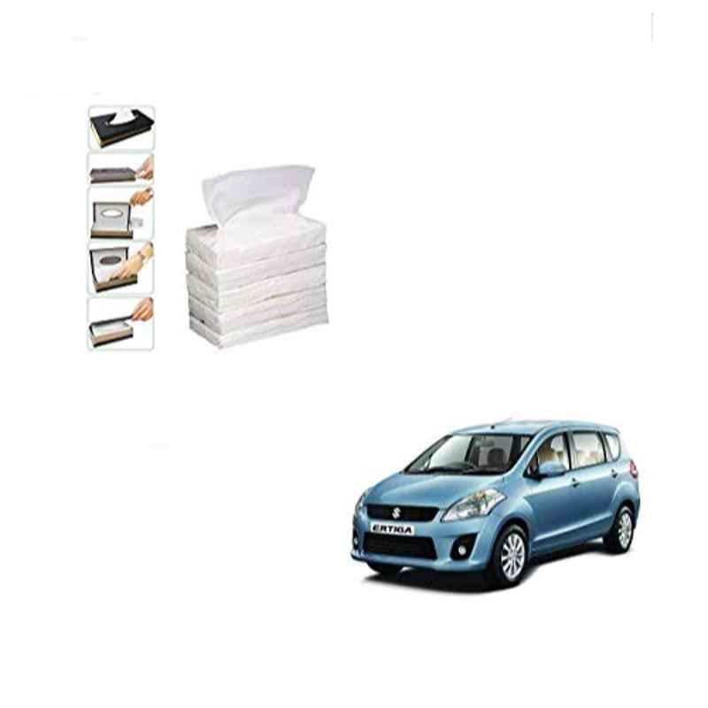 Kozdiko 100 Pulls Dispenser Box Refiller Tissue Paper with 200 Sheets for Maruti Suzuki Old Ertiga 2012-2018 (Pack of 5)