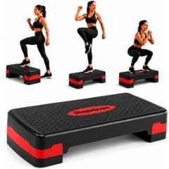 Shopeleven Polypropylene Copolymer 6 inch Adjustable Aerobic Exercise Stepper