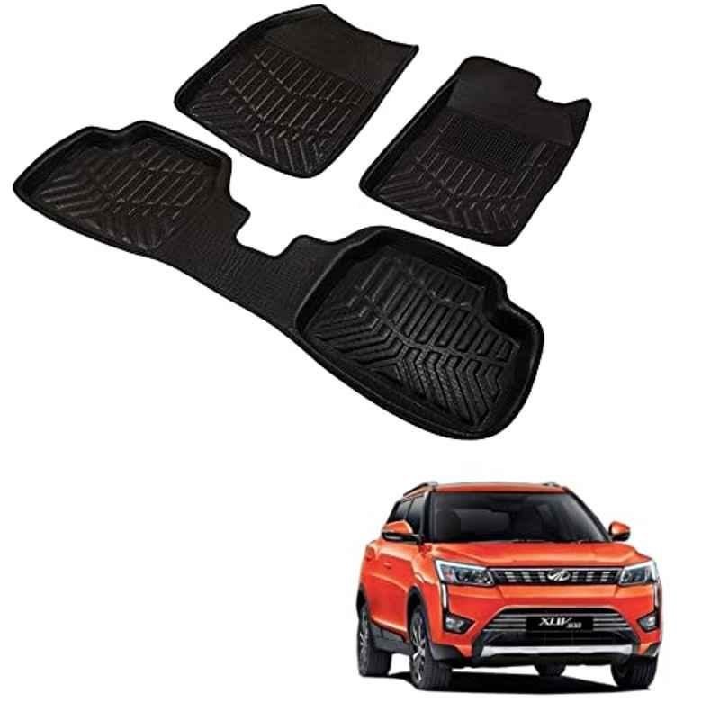 Kozdiko 3D Black Car Foot Mat Set for Mahindra Xuv 300 / Mahindra XUV 400, dshbdhb144