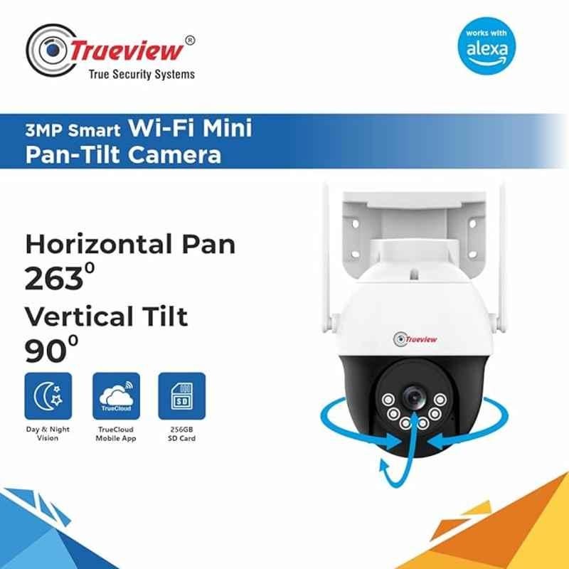 Trueview T18135 3MP Mini PTZ Smart Wi-Fi Camera with Motion Detection & 2 Way Talk