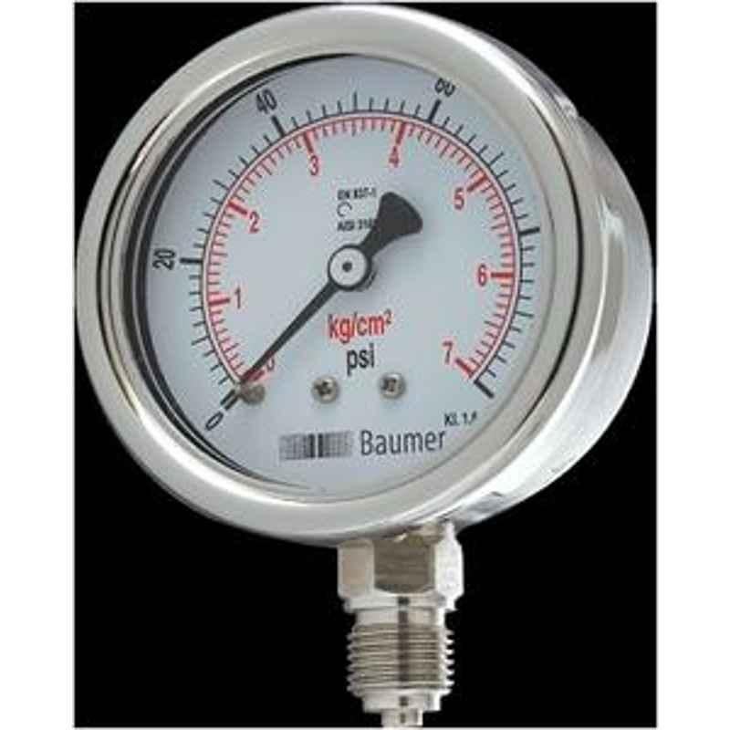 Baumer Pressure Gauge (Pressure Range- -1 to 24 Kg/cm2 , Dial Size- 63 mm) AD-C2-2BM