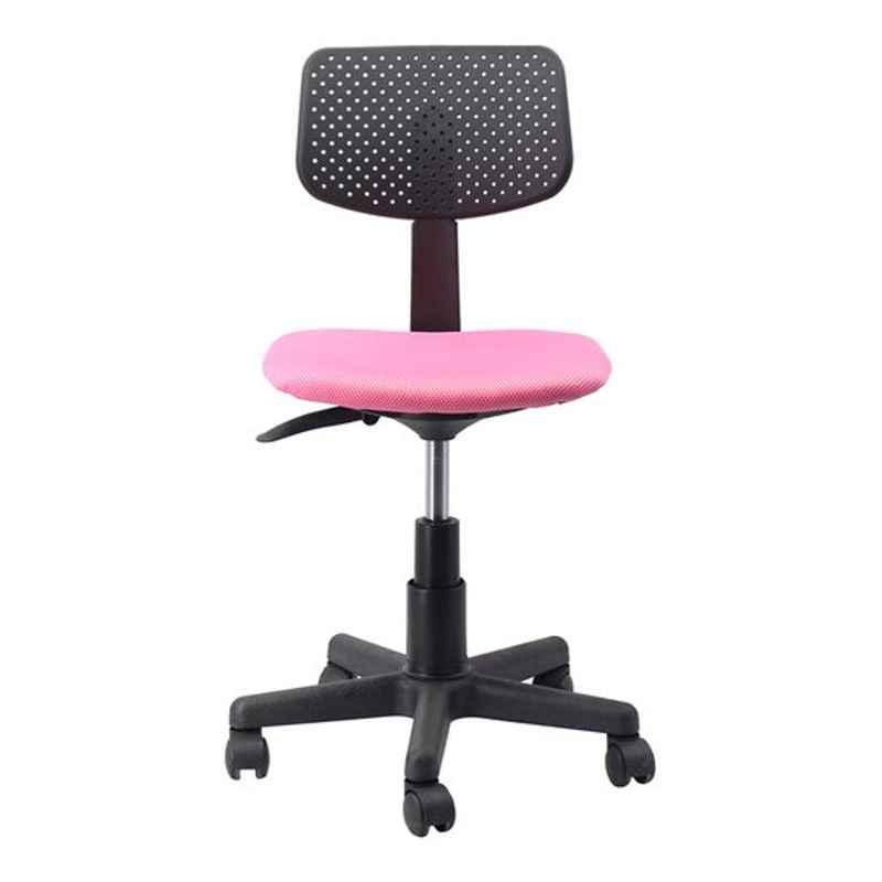 Homebox 40x42.5x89.5cm Metal Pink & Black Agata Adjustable Kids Swivel Chair, BC-6220W-JDW-82