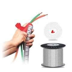 Noveau Safe-T-1ST 34mm 10m Virgin HDPE Transparent Cable Zipper, NSFZ34TP0010