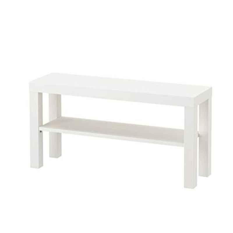 Rubik 90x45cm Wood White TV Table Stand