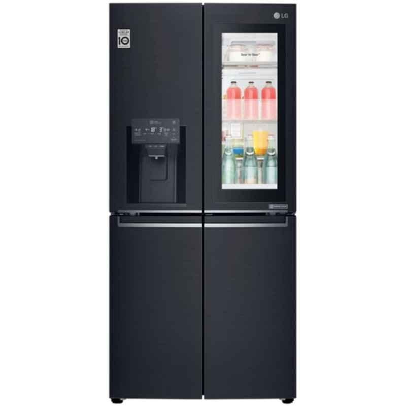 LG 570L Black Four Door Refrigerator