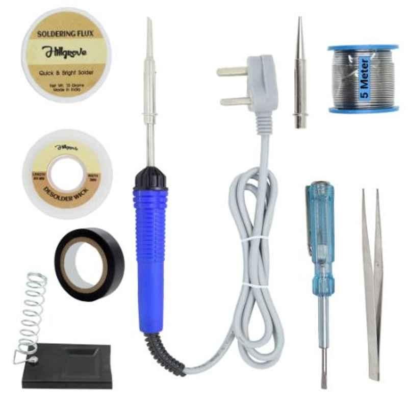 Hillgrove 9 in 1 Mobile Soldering Electronic Iron Kit, HG0057