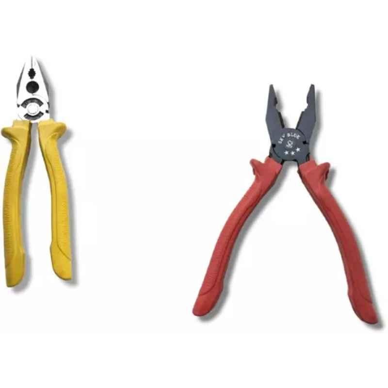 Sky Blue 2 Pcs 7.8 inch Lineman Plier Combo, SBE_PLIER_0057