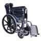 Karma 100kg Mild Steel Black Foldable Wheelchair