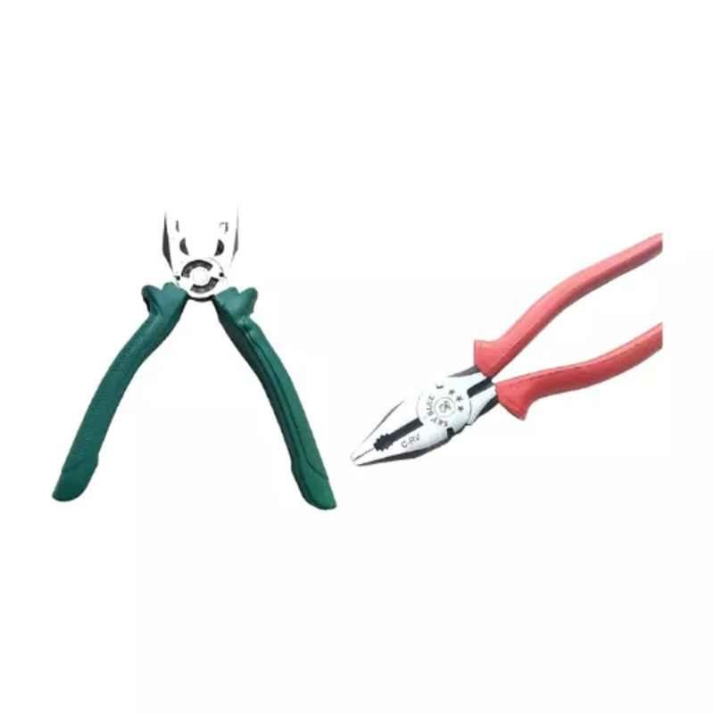 Sky Blue 2 Pcs 7.8 inch Lineman Plier Combo, SBE_PLIER_COMBO_MOD_01311