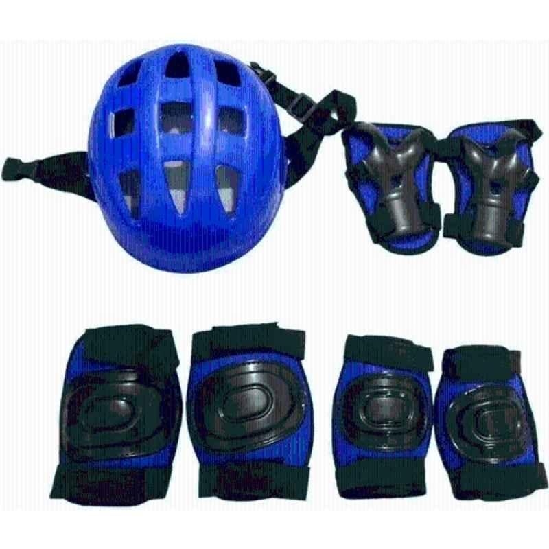 STYRKR Plastic & EVA Foam Blue Protective Guard Kit Skate & Cycling Set 7-in-1KIT-782