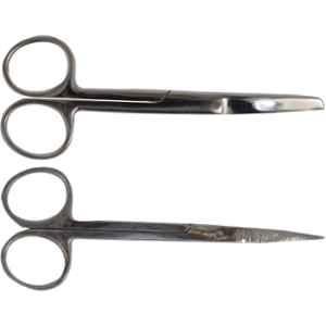 Forgesy 2 Pcs Alloy Steel Blunt & Sharp Surgical Scissor Set, X121
