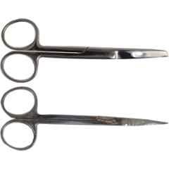 Forgesy 2 Pcs Alloy Steel Blunt & Sharp Surgical Scissor Set, X121