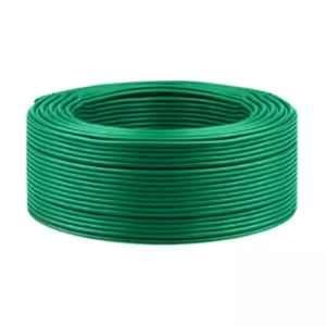 KEI 6 Sqmm Copper Single Core Green PVC Flexible-FRLS Wire Cable, Length: 180 m