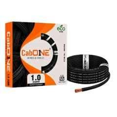 CabONE 1Sqmm Black FR PVC Multistrand CCA Electrical Wire, CabONE008, Length: 90 m