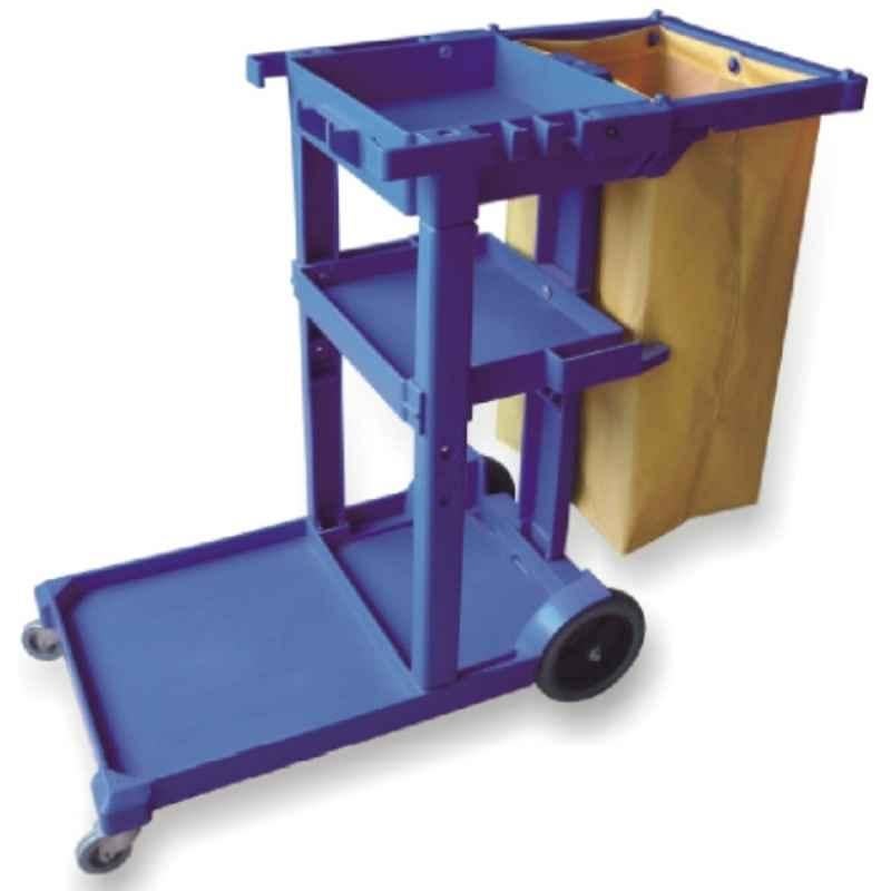 Baiyun 113.5x51x98cm Blue Janitor Cart, AF08160