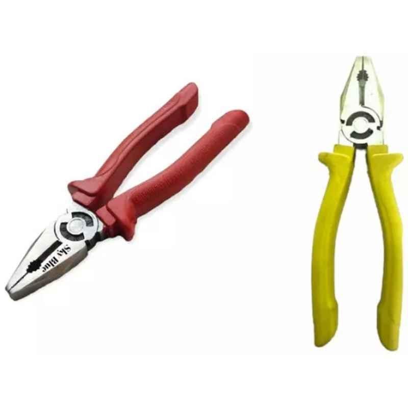 Sky Blue 2 Pcs 7.8 inch Lineman Plier Combo, SBE_PLIER_COMBO_MOD_00464