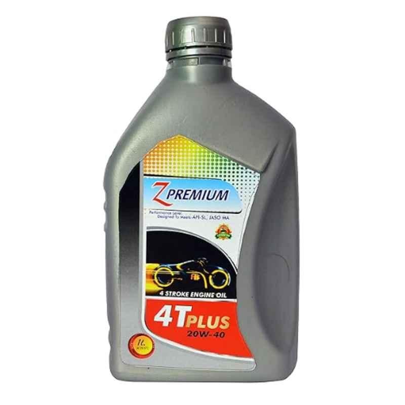 Buy Z Premium 1 Litre 20W 40 4T Plus 4 Stroke Engine Oil for Bike