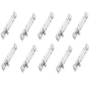 Senkiddpro 140mm Stainless Steel Chrome Finish Push to Close Tower Bolt (Pack of 10)