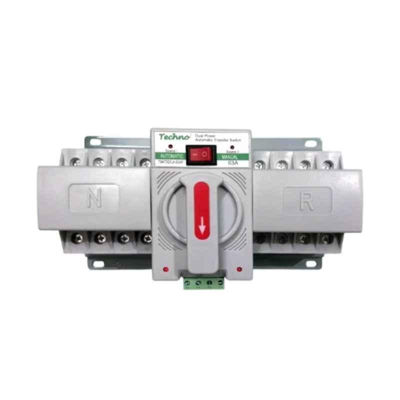 Techno 63A Poly-Carbonate Automatic Transfer Switch, ATS-63 A