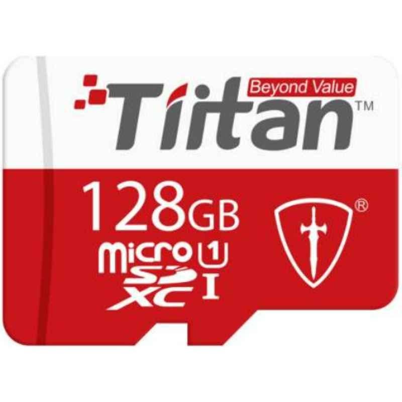 Tiitan 128GB Micro SD Class 10 100Mbps Memory Card with SD Card Adapter