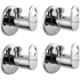 Prestige MAX Brass Chrome Finish Angle Cock (Pack of 4)
