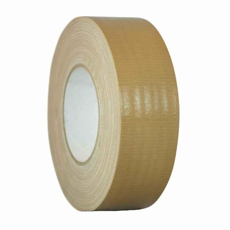 Cloth Tape, 48 mmx25 m, Polyethylene, Beige