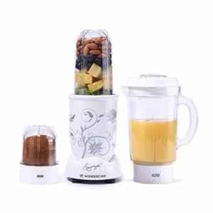 Wonderchef Nutri-Blend 400W Plastic White Mixer Grinder with 3 Jars, 63152297