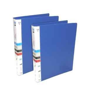 Vavia Vaiva A4 Plastic Blue 2D Ring Binder File, 2D-2 (Pack of 2)