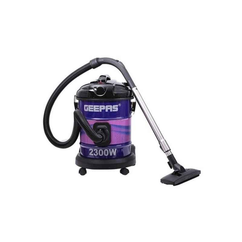 Geepas 25L 2300W Stainless Steel Purple, Pink & Silver Dry Vacuum Cleaner, GVC2588