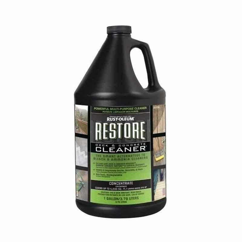 Rust-Oleum Deck and Concrete Cleaner, 51752, RESTORE, 1 Gallon, Clear