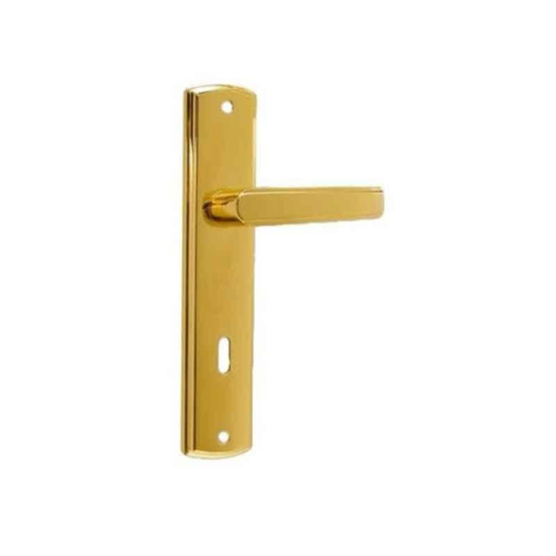 Union 85mm Polished Brass Residential Door Handle Lock, 700BS09_85_PB