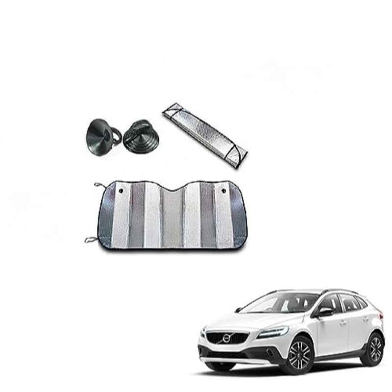 Kozdiko Aluminium Foil UV Protection Silver Windshield Sun Shade for Volvo V40