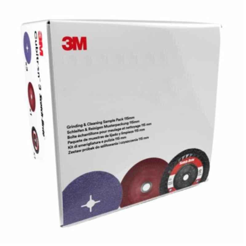 3M Cubitron 3 1182C 115mm Fibre Disc Kit with XO-RD Disc & Fibre Disc Ribbed BUP