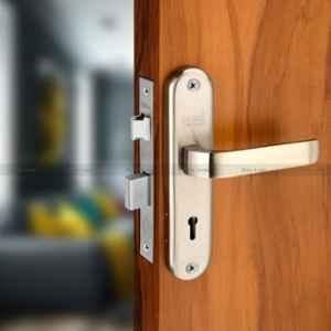 Duke 8 inch 25-40mm Stainless Steel Mortise Lock Set with 3 Keys & Brass Bolt, 309+1008SSKY