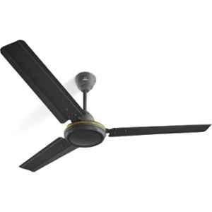 Zokasa Atto 3 50W 400rpm 3 Blades 1 Star Smoked Brown Ceiling Fan with 2 years Warranty, Sweep: 1200 mm
