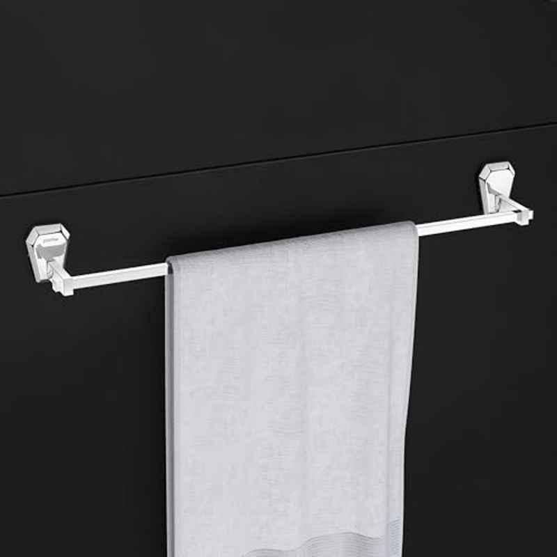 Plantex Towel Rod for Bathroom/304 Grade Stainless Steel Towel Bar/Towel Stand/24 inch Towel Hanger/Bathroom Accessories PM-2402, Chrome