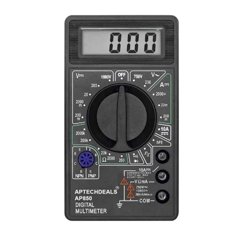 ApTechDeals 2000 Counts LCD Digital Multimeter with AC DC Measuring Voltage Current, AP-IS11A005