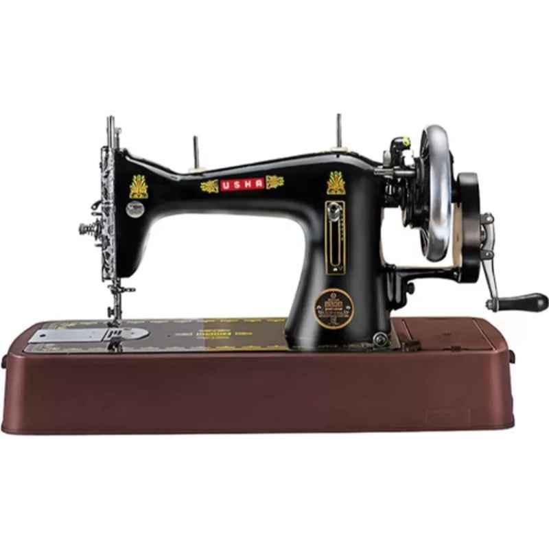 Usha Bandhan Iron Black 1 Stitches Manual Sewing Machine without Cover