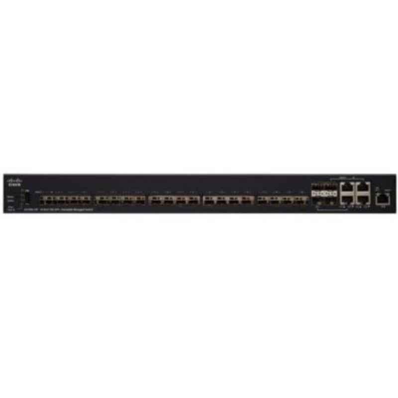 Cisco SX350X24F 24 Ports 10 Gigabit Ethernet Stackable Managed Switches, SX350X24FK9UK