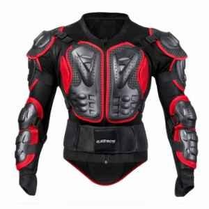 AllExtreme ARBA002 Red Motocross Full Body Spine Chest Protection Armor Jacket for Motorcycling Biking Riding, Size: 2XL