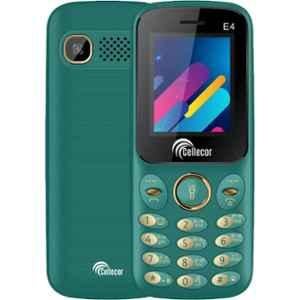 Cellecor E4 32GB/32GB 1.8 inch Green Dual Sim Feature Phone with Torch Light & FM