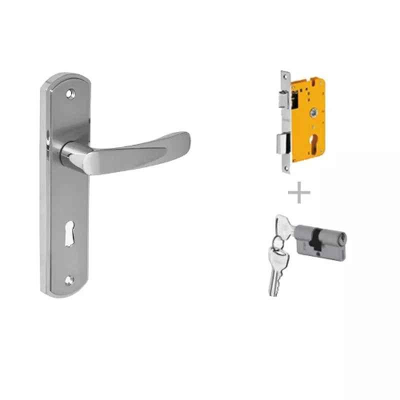 Dorset Bow HL BOW SC 176mm Zinc SC Finish Lock Set with Both 60mm Side Key Cylinder