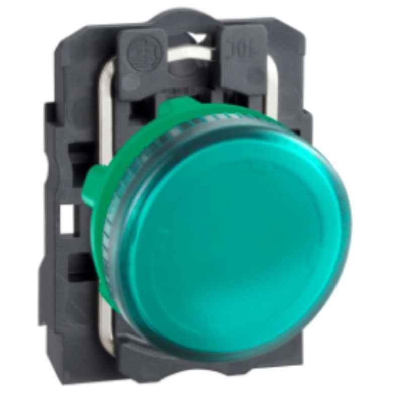 Schneider Harmony 250V Plastic Green Plain Lens Pilot Light for Ba9S Bulb, XB5AV63