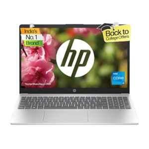 HP 15-fd0187TU Natural Silver Laptop with Intel Core i5-1335U/8 GB/512 GB/13th Gen/Windows 11 Home with 15.6 inch FHD Display, 91Q97PA