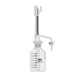 Glassco 25ml Boro 3.3 Glass Automatic Zero Burette with 2000ml Bottle & Glass Stopcock, 121.522.02
