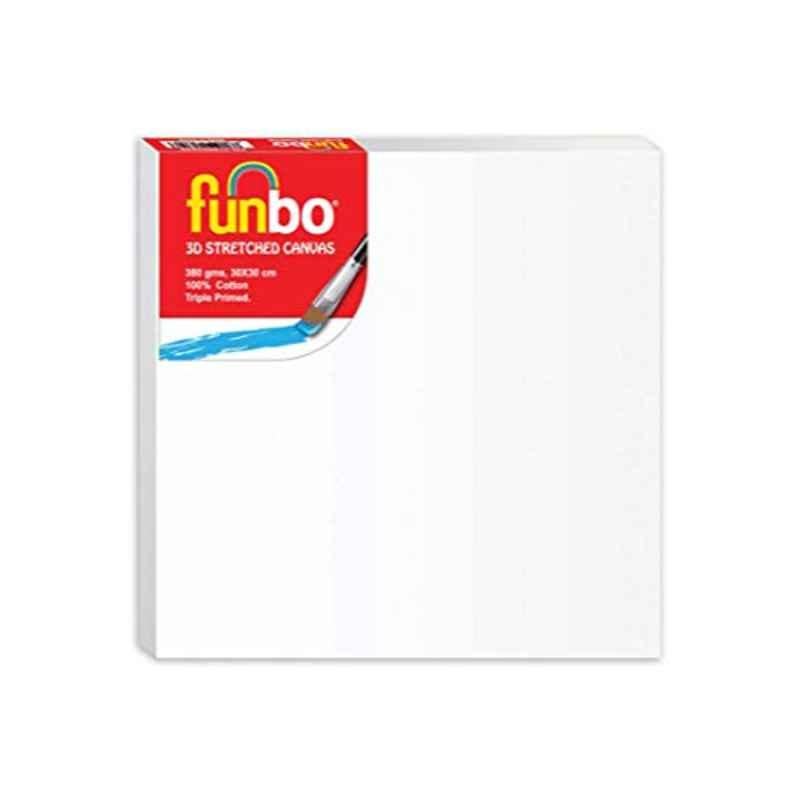 Funbo 30X30cm  380 GSM Stretched 3D Canvas Board